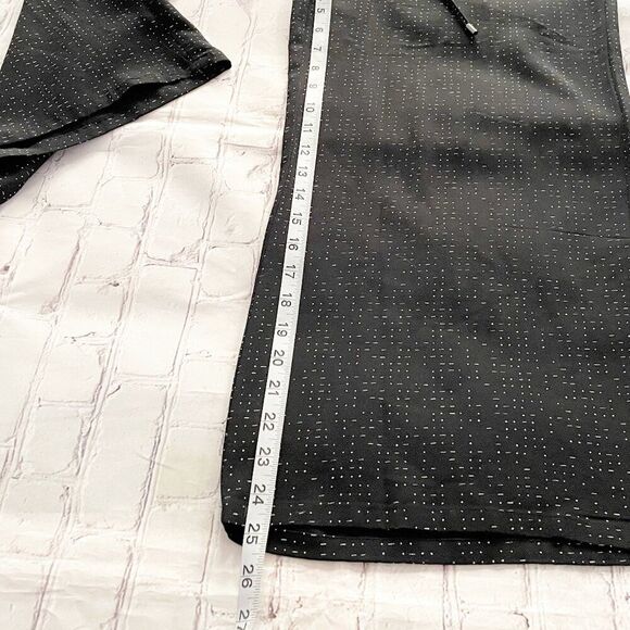 Eileen Fisher Morse Code Print Wide-Leg Crop Pants Small Lagenlook Loungewear - Picture 9 of 11